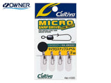 Owner Cultiva P-09 Micro Snap Swivel #0 4pcs in a pack