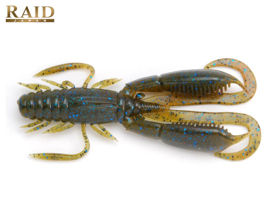 Raid Japan Battle Hog 4.4 inch #006 Green Pumpkin Blue Flk