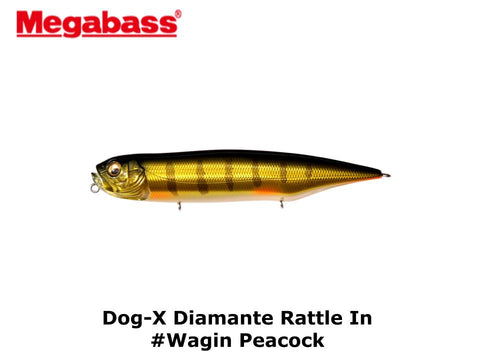 Megabass Dog-X Diamante Rattle In #Wagin Peacock