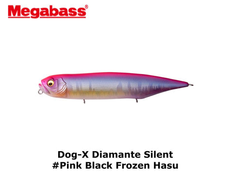 Megabass Dog-X Diamante Silent #Pink Black Frozen Hasu