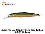 Bassday Japan Sugar Minnow Slim 70F Rigid Area Edition #M-09 Kinkuro