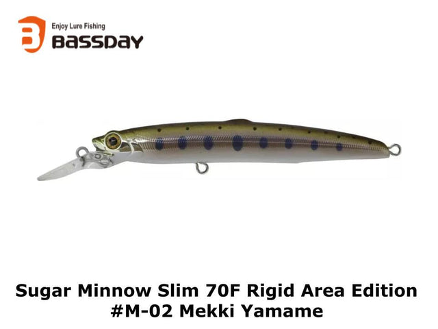 Bassday Japan Sugar Minnow Slim 70F Rigid Area Edition #M-02 Mekki Yamame