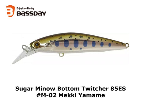 Bassday Sugar Minow Bottom Twitcher 85ES #M-02 Mekki Yamame