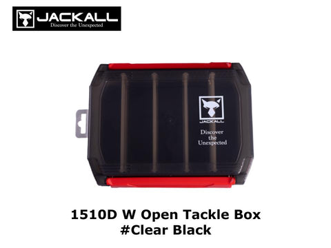 Jackall 1510D W Open Tackle Box #Clear Black