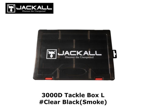 Jackall 3000D Tackle Box L #Clear Black(Smoke)