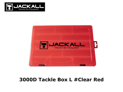 Jackall 3000D Tackle Box L #Clear Red