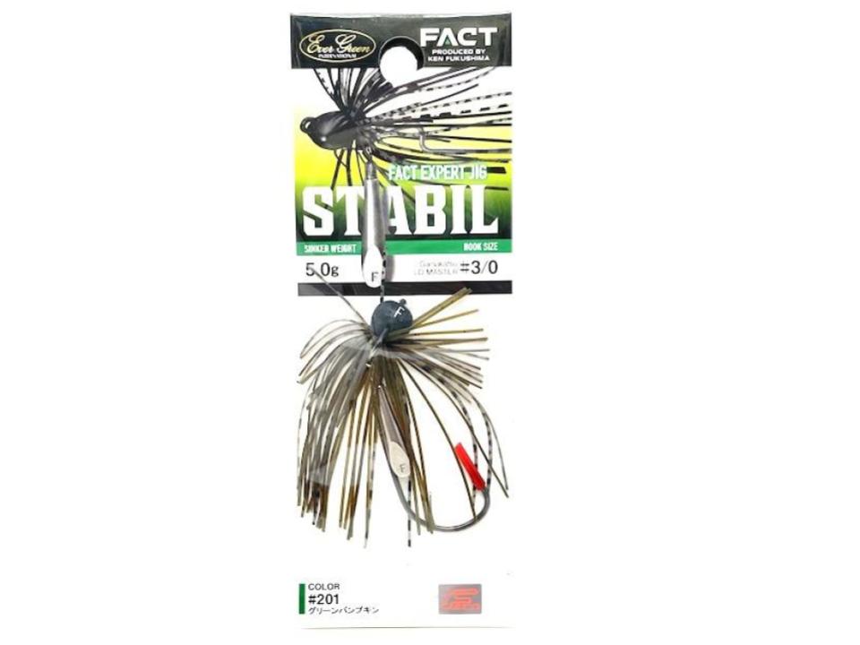 Evergreen FACT Expert Jig Stabil 2.0g + 5.0g 3/0 #201 Green Pumpkin