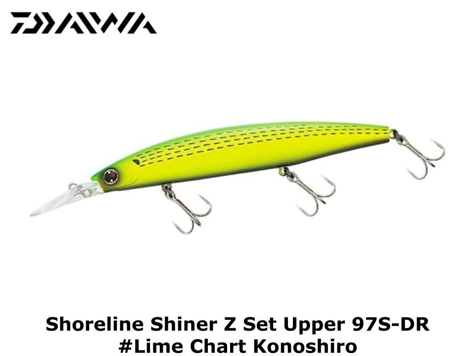Daiwa Shore Line Shiner Z SET UPPER 6点 Daiwa Shoreline Shiner Z Set Upper 97S-DR #Lime Chart Konoshiro