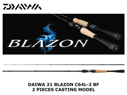 Daiwa 21 Blazon 2 Pieces Baitcasting Model C64L-2 BF