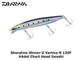 Daiwa Shoreline Shiner-Z Vertice R 125F #Adel Chart Head Iwashi