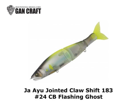 Gan Craft Ja Ayu Jointed Claw Shift 183 #24 CB Flashing Ghost