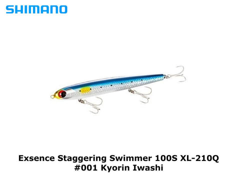 Shimano Exsence Staggering Swimmer 100S XL-210Q #001 Kyorin Iwashi