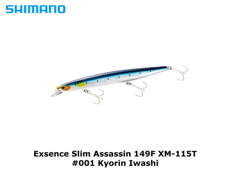 Shimano Exsence Slim Assassin 149F XM-115T #001 Kyorin Iwashi