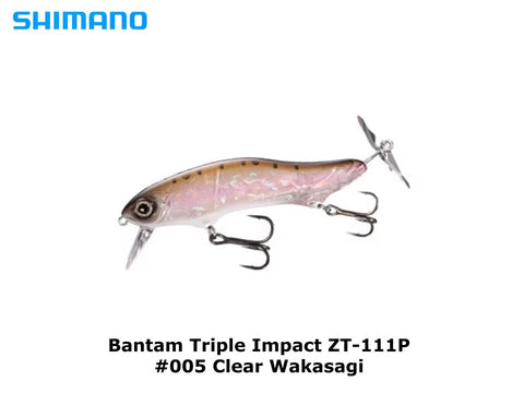 Shimano Bantam Triple Impact 107F ZT-111P #005 Clear Wakasagi