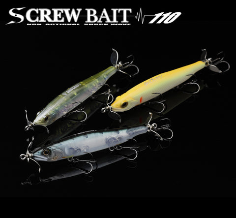 Gan Craft Screw Bait 110 Type-NS #TS-02 60th Anniversary Color Silver
