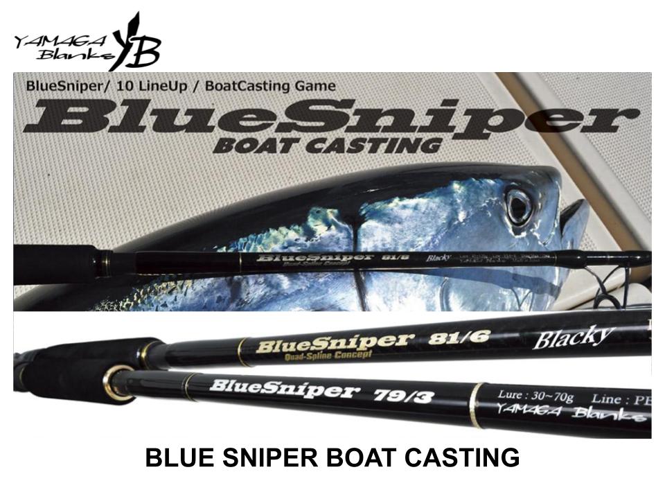 Yamaga Blanks Blue Sniper Boat Casting 81/6 Blacky Tuna Model