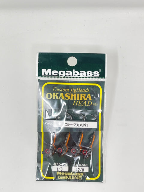 Megabass Okashira Head #Cotto Akameguro 1/8oz #2/0