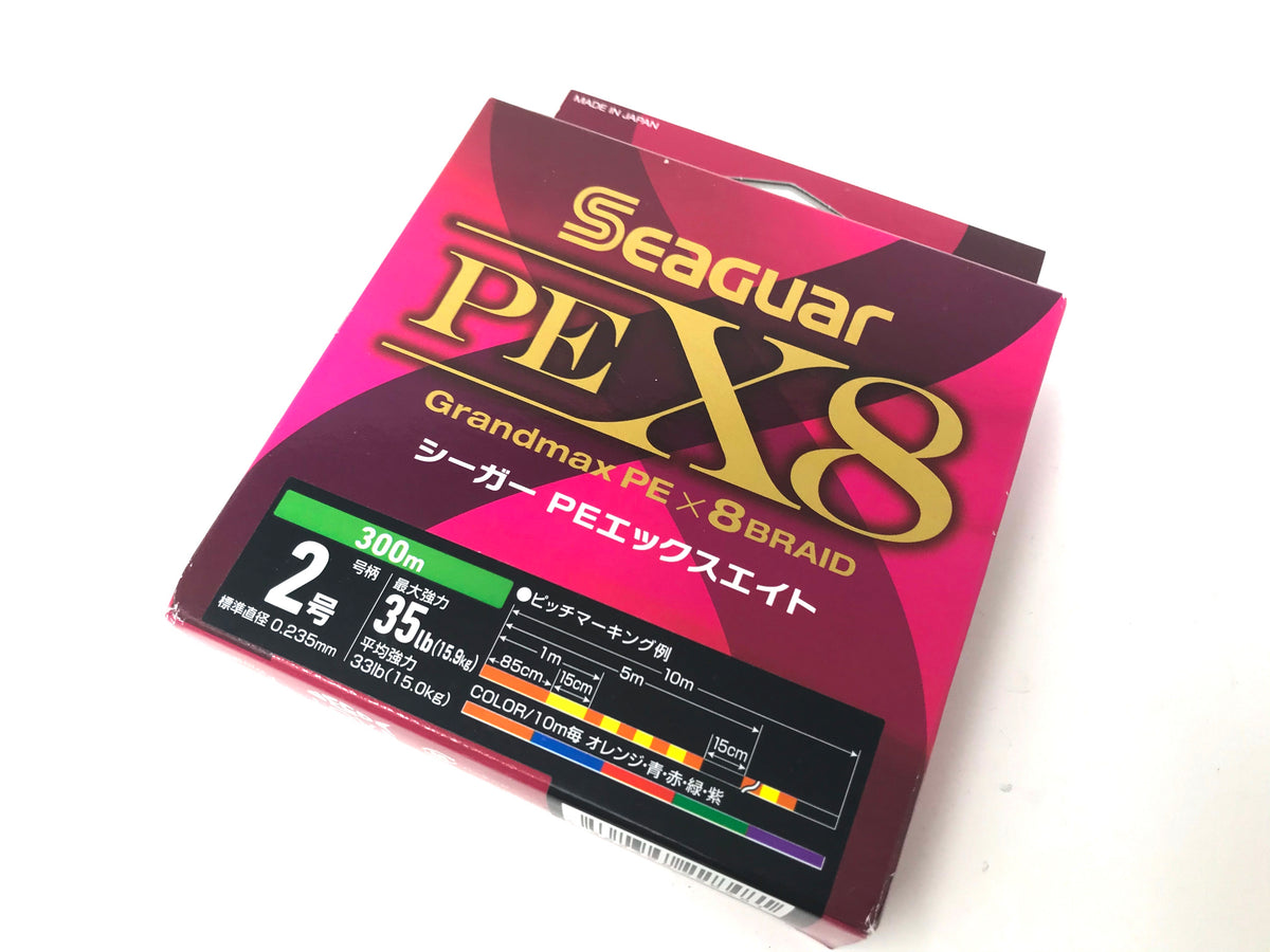 Seaguar Grandmax PE X 8 Braid 300m #2 35lb – JDM TACKLE HEAVEN