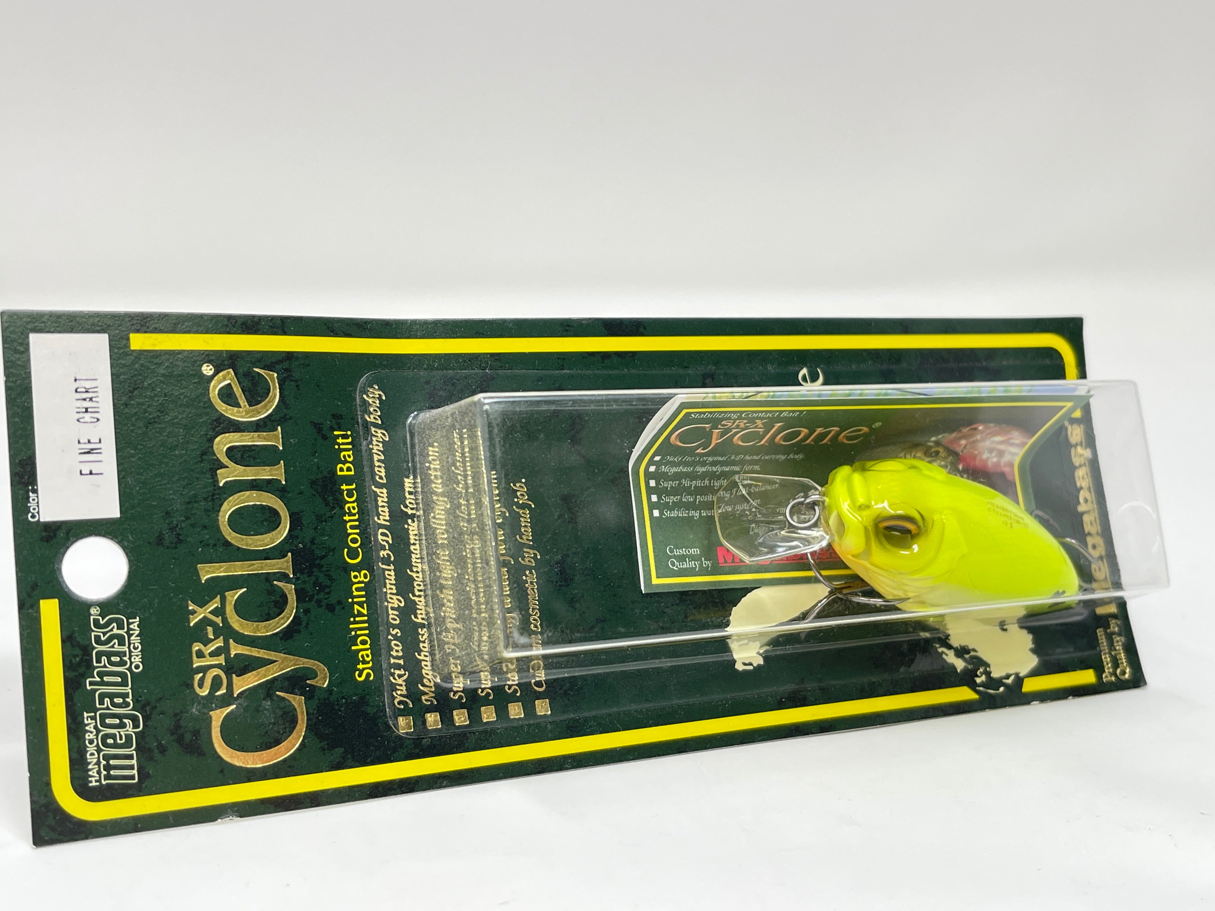 Megabass SR-X Cyclone #Fine Chart 55.5mm 3/8oz – JDM TACKLE HEAVEN