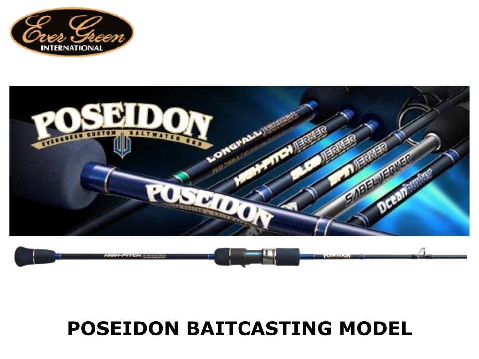ロッド POSEIDON LONGFALL JERKER PLF7 710M-3 evergreen Poseidon Long Fall Jerker PLFJ710M-3 Cond/C | eBay