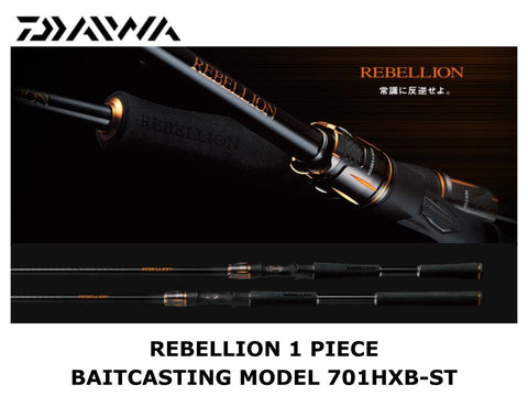 Daiwa Rebellion 1 Piece Baitcasting Model 701HXB-ST