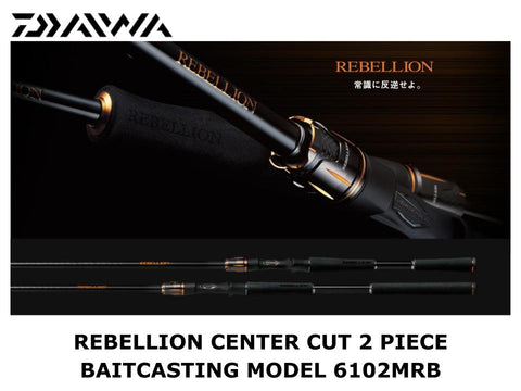 Daiwa Rebellion Center Cut 2 Piece Baitcasting Model 6102MRB