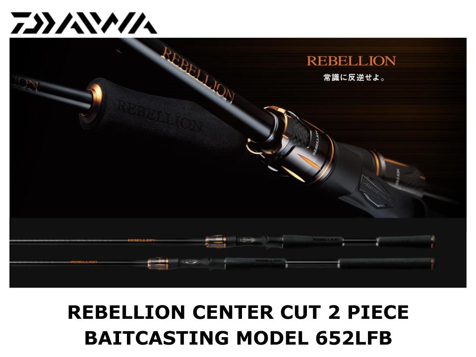 Daiwa Rebellion Center Cut 2 Piece Baitcasting Model 652LFB
