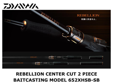 Daiwa Rebellion Center Cut 2 Piece Baitcasting Model 652XHSB-SB