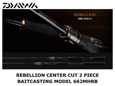 Daiwa Rebellion Center Cut 2 Piece Baitcasting Model 662MHRB