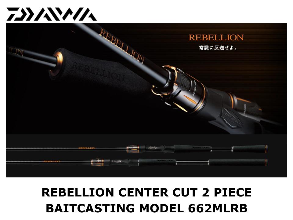 Pre-Order Daiwa Rebellion Center Cut 2 Piece Baitcasting Model 662MLRB