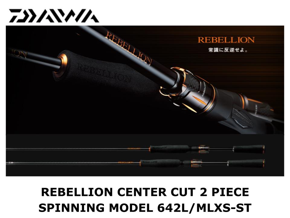 Pre-Order Daiwa Rebellion Center Cut 2 Piece Spinning 642L/MLXS-ST