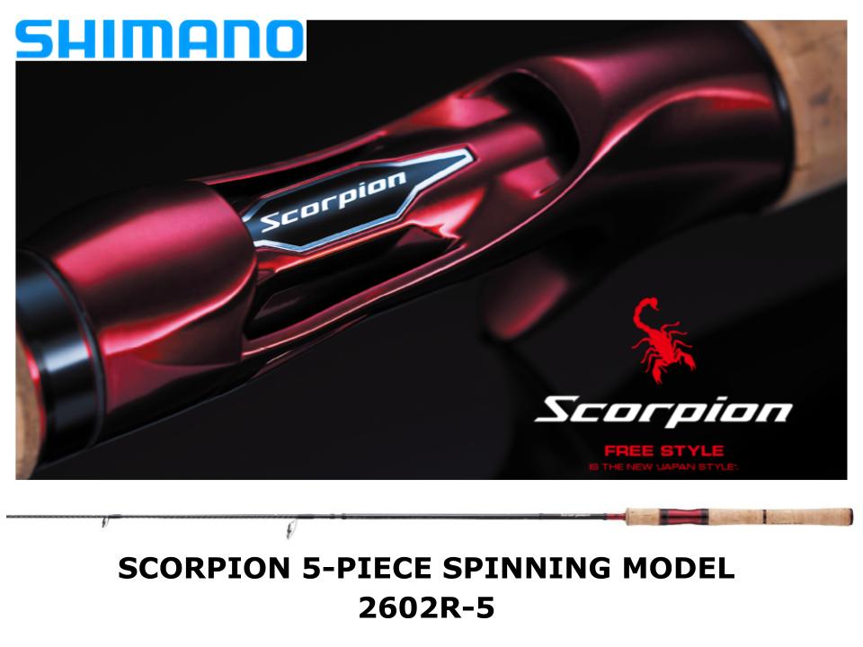 Pre-Order Shimano Scorpion 2602R-5 5-Piece Spinning Model