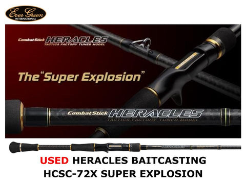Used Evergreen Heracles Baitcasting HCSC-72X Super Explosion